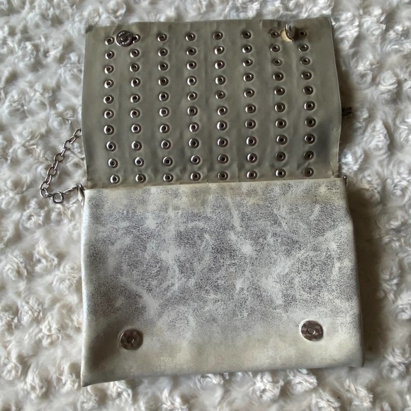 Studded Distressed Crossbody Handbag Purse Bag - Picture 7 of 9